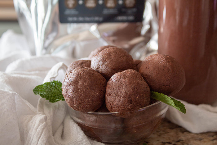 Keto Mint Chocolate Energy Balls