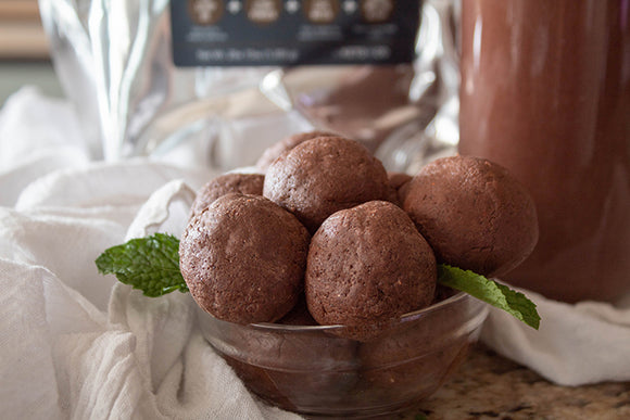 Keto Mint Chocolate Energy Balls